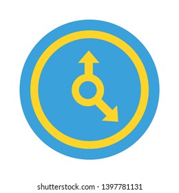 Clock flat icon. Time sign. Office Watch or Timer symbol. Quality design elements. Technology clock button. Editable flat Vector
