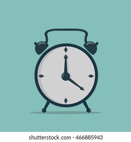 Clock Flat Icon Vector Illustration 