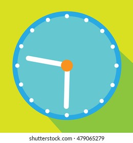Clock flat icon. World time concept. Business background. Internet marketing