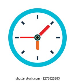 clock flat icon-alarm sign-alert symbol-time illustration-wake Vector