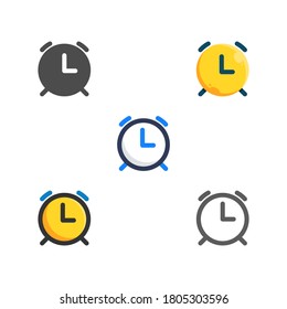 Clock Flat Interface Icon Pack Stock Vector (Royalty Free) 1805303596 ...