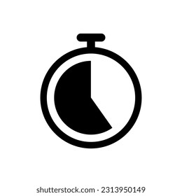 Clock flat style vector icon