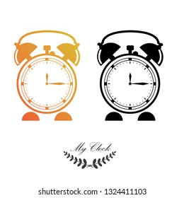 clock flat vector, is editable and easy to use . you can using this vector for any design project 