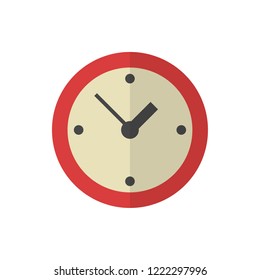 clock flat vector icon