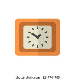 clock flat vector icon