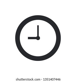 clock flat vector icon