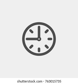 Clock Flat Vector Icon