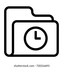 Clock folder icon