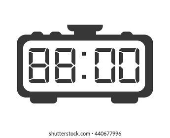 Clock frame icon. Time design. vector graphic