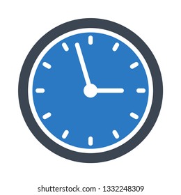 clock glyph double color