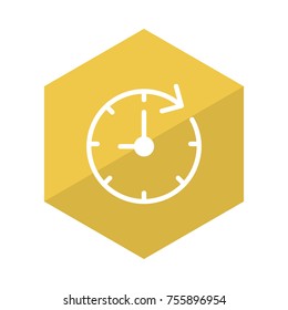 clock glyph flat