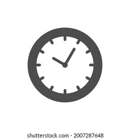Icono de glifo de reloj o concepto de tiempo