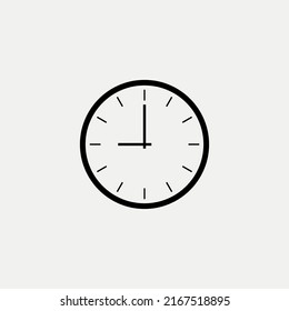clock graphic element Illustration template design
