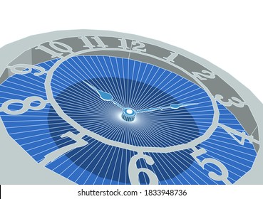 clock graphic symbol 3d illustration
