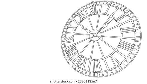 símbolo gráfico de reloj 3d	
