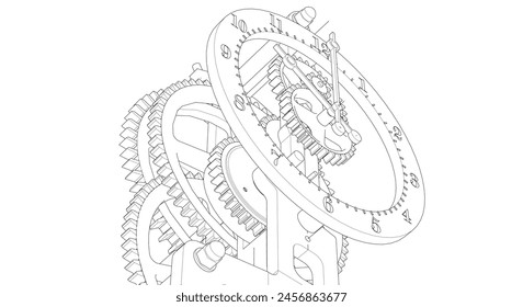 clock graphic symbol 3d illustration
