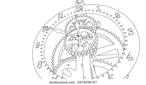 3D-Darstellung des Uhrensymbols