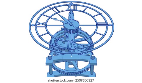 clock graphic symbol 3d illustration	
