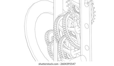 clock graphic symbol 3d illustration	