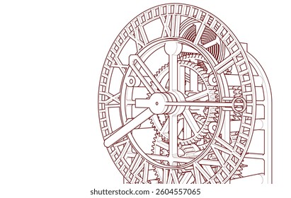 clock graphic symbol 3d illustration	