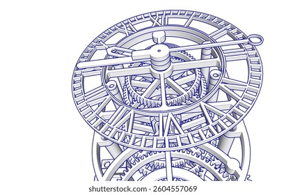 clock graphic symbol 3d illustration	