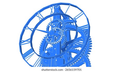clock graphic symbol 3d illustration	