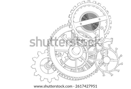 clock graphic symbol 3d illustration