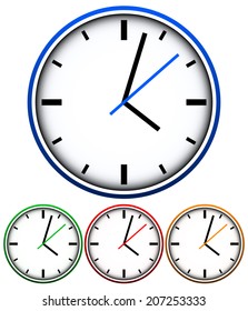 Clock graphics, vector