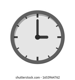 Clock gray shape sphere vector design.