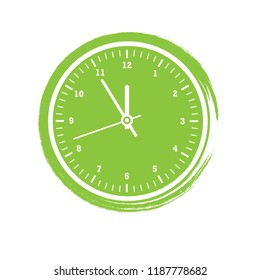 clock and grunge frame