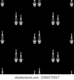Clock Hand Icon Seamless Pattern, Hour, Minute, Second Clock Hand Icon Vector Art Illustration
