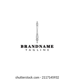 logotipo de las manos de reloj diseño de icono de dibujos animados lindo negro moderno ilustración de vector aislado