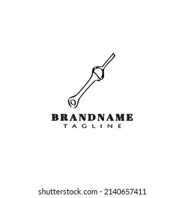 logotipo de las manos de reloj caricatura plantilla de diseño de icono de aislamiento moderno ilustración de vector