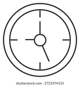 Eine Uhr mit den Händen an den Nummern 3 und 9