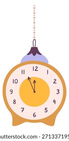 Un reloj con las manecillas en los números 3 y 9