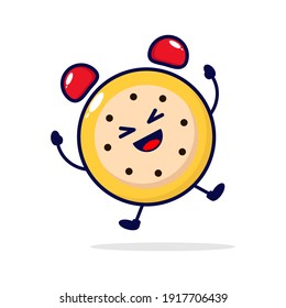 Clock Happy Cute Character Illustration