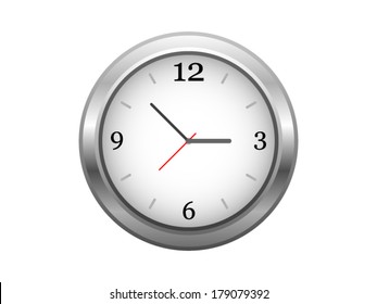 Clock with hour, minute and seconds hand