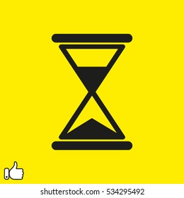 clock, hourglass, icon, vector illustration EPS 10