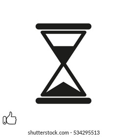 clock, hourglass, icon, vector illustration EPS 10