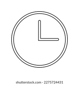 Clock hours icon. Timer symbol. Vector illustration isolated on white background.