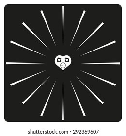 clock, House with Heart Icon. icon. vector design