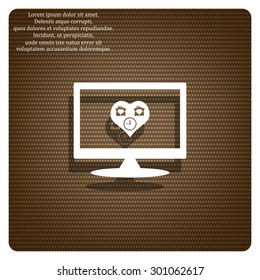 clock, House with Heart Icon. icon. vector design