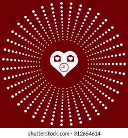 clock, House with Heart Icon. icon. vector design