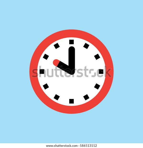 Clock Icon 10 Oclock Vector Illustration Stock Vector Royalty Free