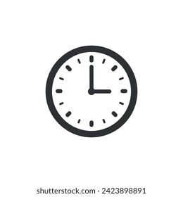 Clock icon in 12 Hour