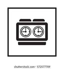 Clock icon.