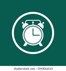 Uhrsymbol. Alarmzeichen. Vektorgrafik