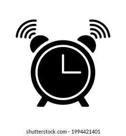 Uhrsymbol. Alarmzeichen. Vektorgrafik