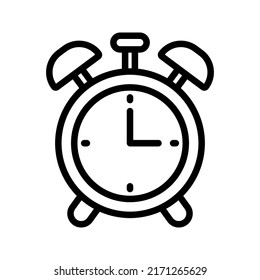 Icono de reloj. señal de alarma. ilustración vectorial