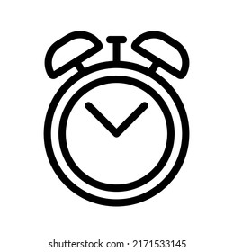 Uhrsymbol. Alarmzeichen. Vektorgrafik